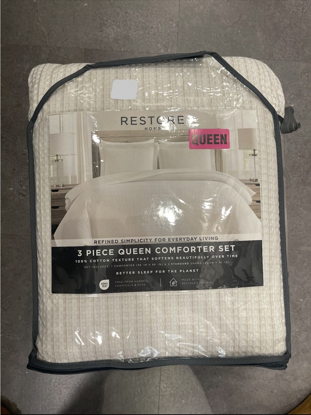 Cream Queen Comforter Set - 3 Piece